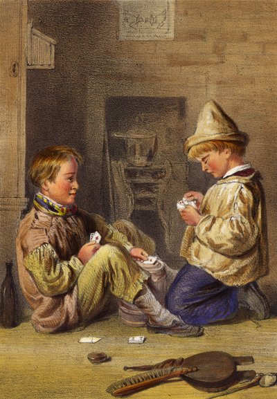 オールフォーズ、2人の男の子のトランプ 作： English School